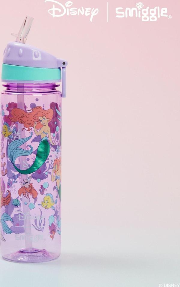 Smiggle - Disney Prenses Pipetli 650ML BPA İçermeyen Suluk - Image 1