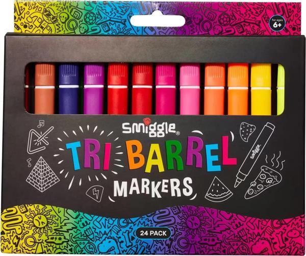 Smiggle - Üçgen Highlighter İşaretleyici Paketi X24 - Image 1