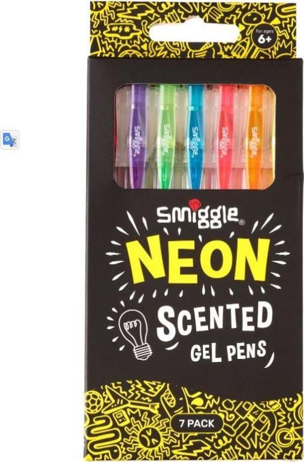 Smiggle - Neon Kokulu Jel Kalemler X7 - Image 1
