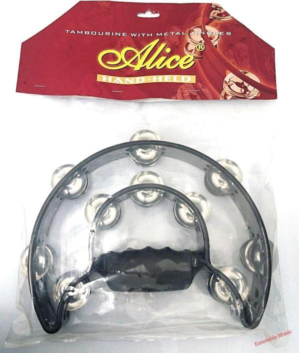 Alice Atb002 Tef Siyah Renk Çift Yarım Daire Formlu, 20 Çift Zilli Ergonomik Saplı - Image 1