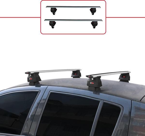 Renault Clio III 2006-2012 Arası ile uyumlu ACE-4 Ara Atkı Tavan Barı GRİ - Image 1