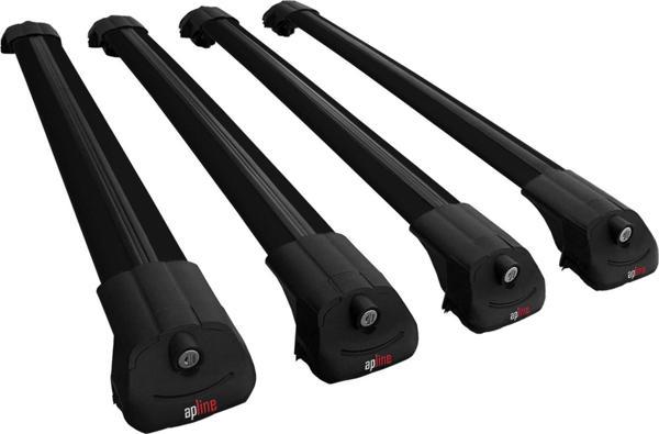 Peugeot Partner Tepee 2008-2018 Arası ile uyumlu ACE-1 Ara Atkı Tavan Barı SİYAH 4 ADET BAR - Image 1