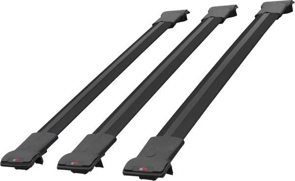 Renault Kangoo 2003-2008 Arası ile uyumlu FLY Model Ara Atkı Tavan Barı SİYAH 3 ADET BAR - Image 1