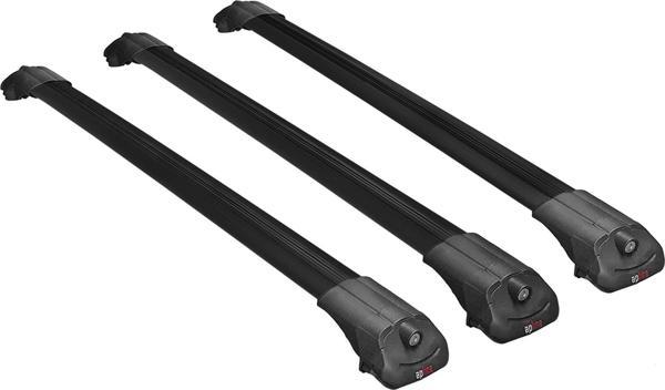 Renault Kangoo 2008-2020 Arası ile uyumlu ACE-1 Ara Atkı Tavan Barı SİYAH 3 ADET BAR - Image 1