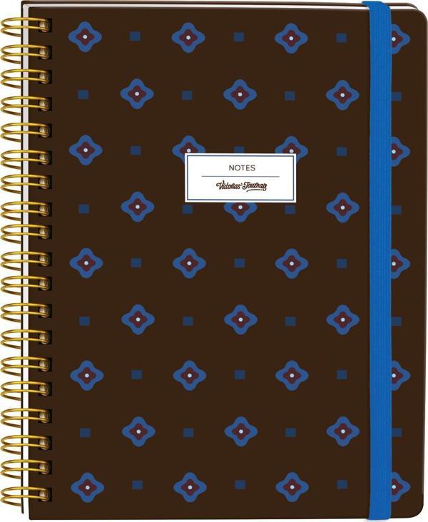 Victorias Journals Spiralli Defter Sert Kapak 192 Sayfa 96 Yaprak 20x28 cm 90gr. Çizgili - Image 1