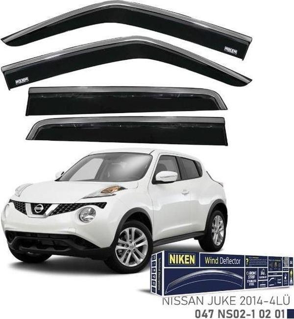 Niken Renault Megane 2 2011-2015 Kromlu Cam Rüzgarlığı 4 LÜ - Image 1