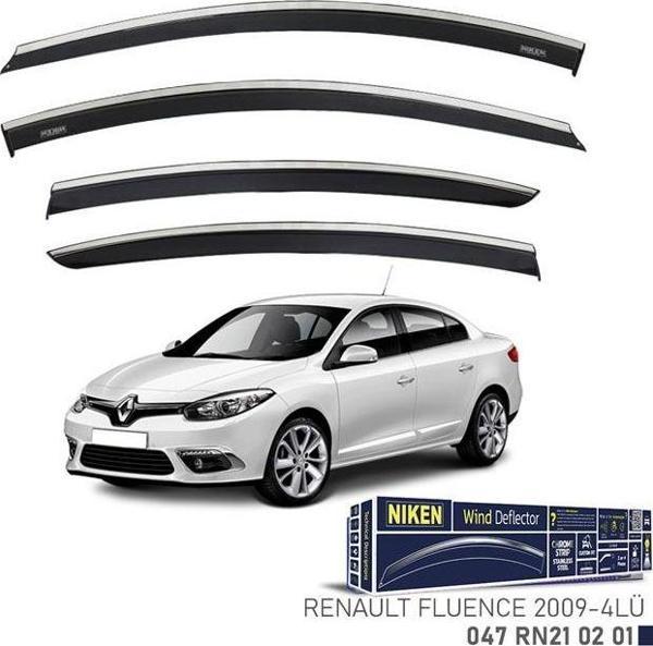 Niken Renault Fluence 2009 -Kromlu Cam Rüzgarlığı 4 LÜ - Image 1