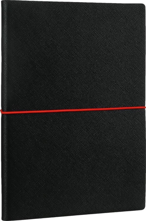 Victorias Journals Smyth Elastic Fashion Çizgili Defter 14x20 Cm Siyah - Image 1