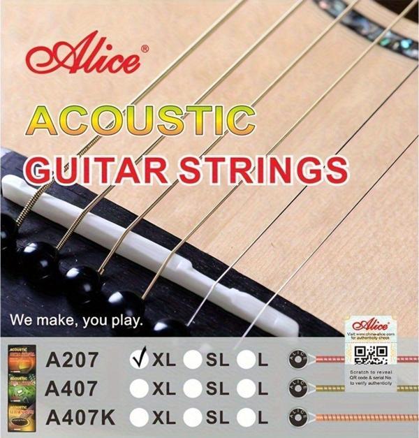 Alice A-207Xl (10-47) Akustik Gitar Tel Seti - Image 1