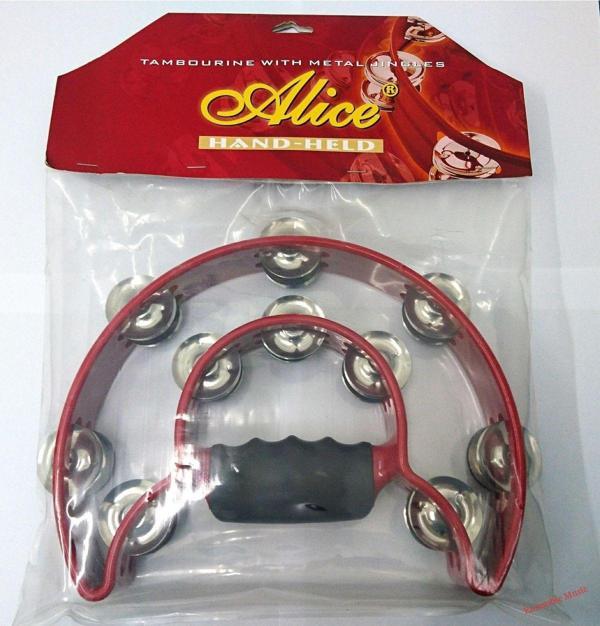 Alice Atb002 Tef Bordo Renk Çift Yarım Daire Formlu, 20 Çift Zilli Ergonomik Saplı - Image 1