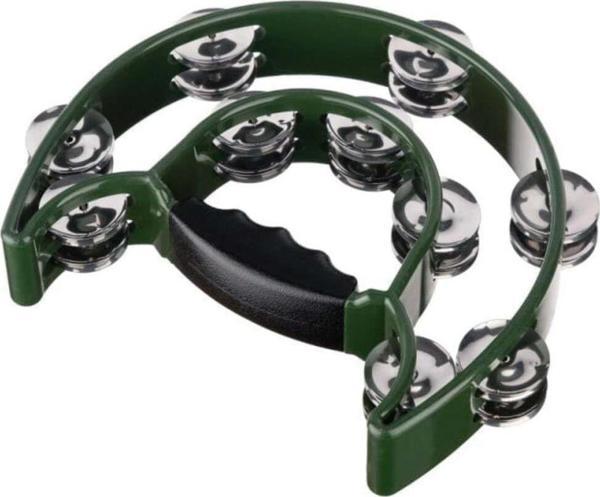 Alice Atb002 Tef Haki Yeşil Renk Çift Yarım Daire Formlu, 20 Çift Zilli Ergonomik Saplı - Image 1