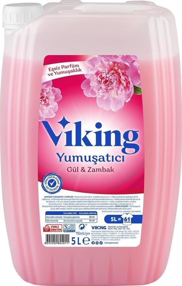 Çamaşır Yumuşatıcısı Gül & Zambak 5 Litre 2 Adet - Image 1