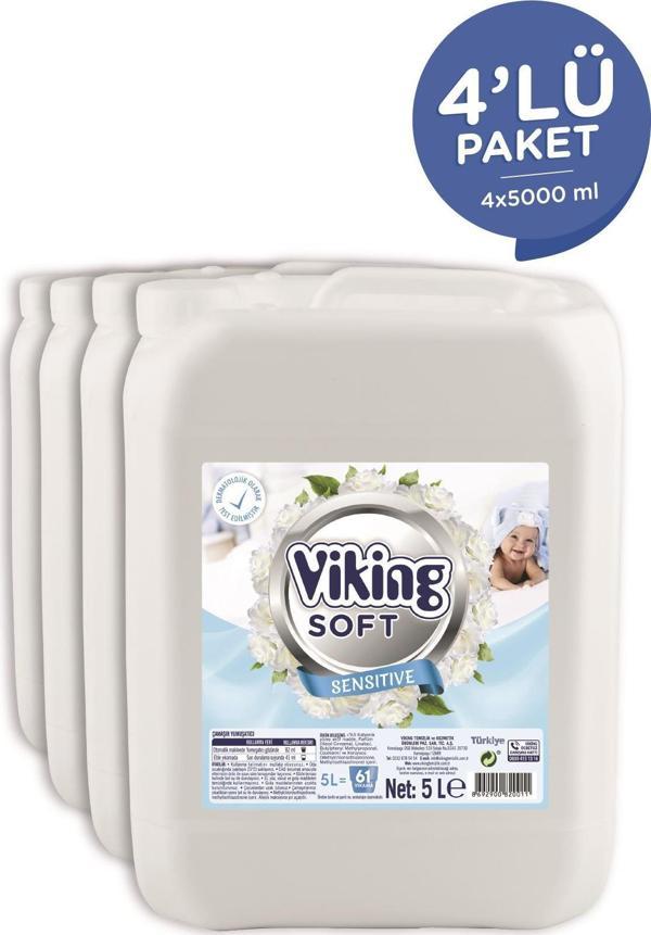 Çamaşır Yumuşatıcısı Sensitive 5 Litre 4 Adet - Image 1