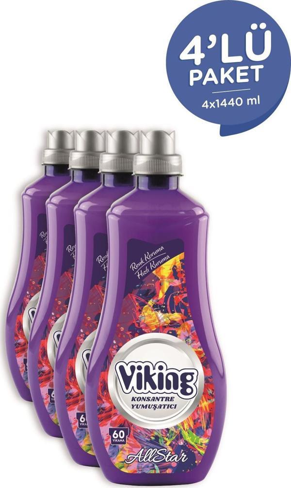 Konsantre Çamaşır Yumuşatıcısı Allstar 1440 ml 4 Adet - Image 1