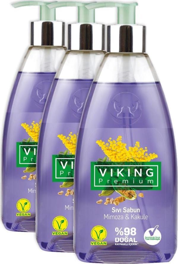 Premium Sıvı Sabun Mimoza&Kakule 500 ml 3 Adet - Image 1