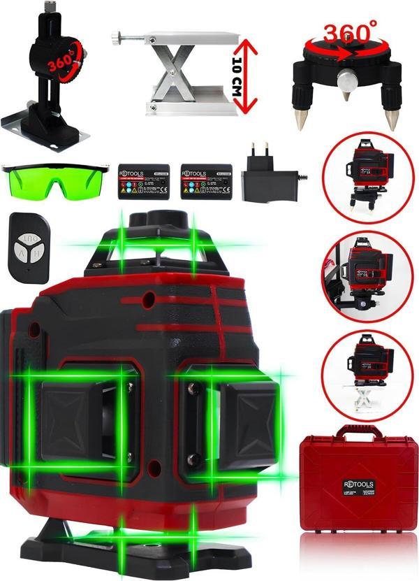 Retools 16 Yönlü Profesyonel Lazer Hizalama Kırmızı - Image 1
