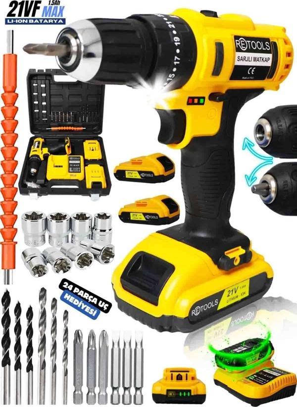 Retools 21V Kızaklı Vidalama - Image 1