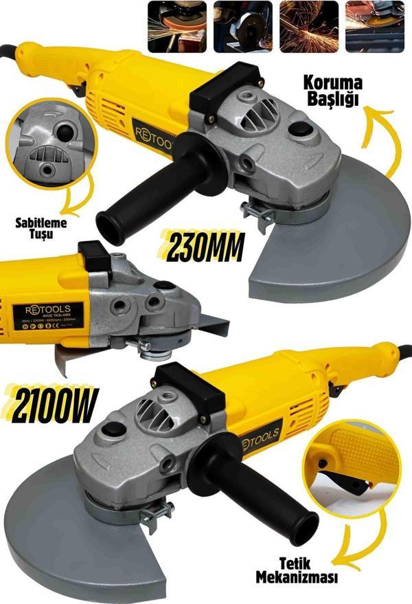 Retools 230Mm 2100W Elektrikli Büyük Spiral Makinesi - Güç Ve Bir Arada! - Image 1