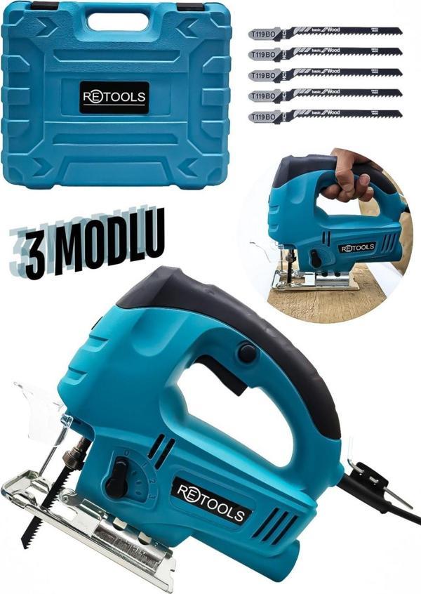 Retools Elektrikli Dekupaj Testere Mavi - Image 1
