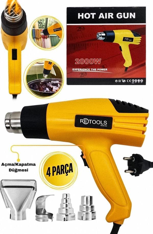 Retools Elektrikli Sıcak Hava Tabancası - Image 1
