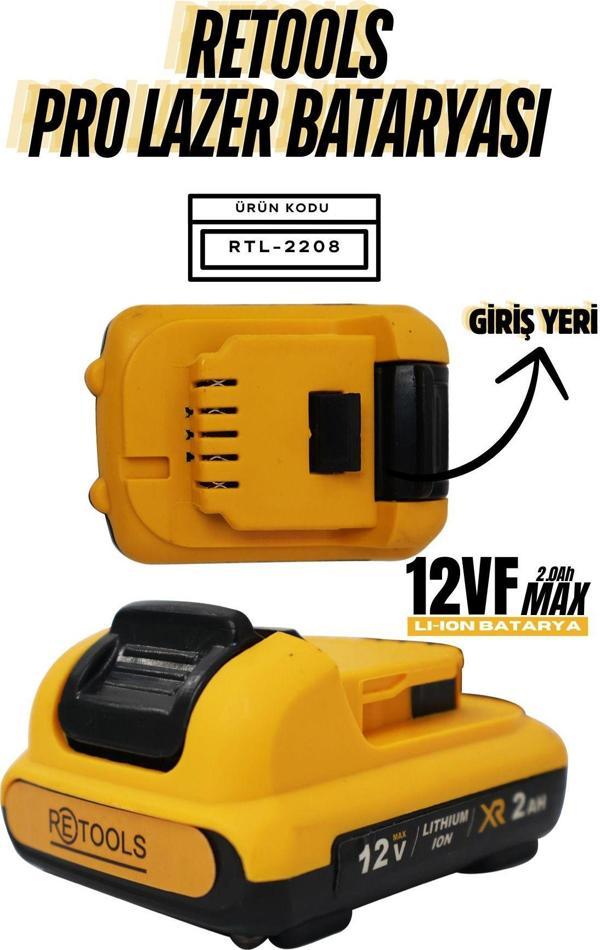 Retools Pro Lazer Bataryası 21V/2.0Ah - Image 1