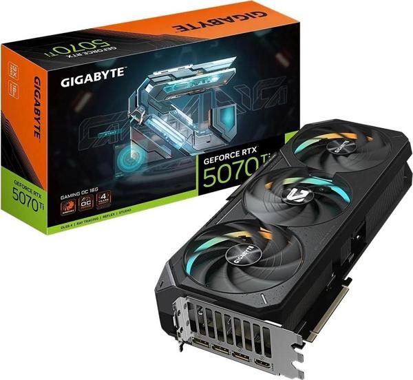 Gigabyte GeForce RTX 5070 Ti Gaming OC 16GB DLSS 4 256 Bit GDDR7 Ekran Kartı - Image 1