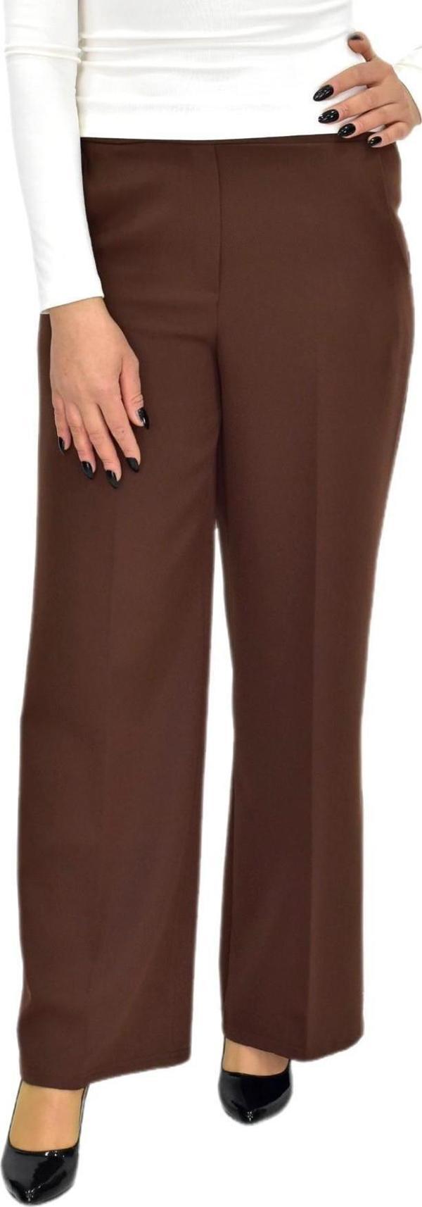 Kadın Bol Paça Beli Lastikli Kumaş Pantolon BGL-ST04322 - Image 1