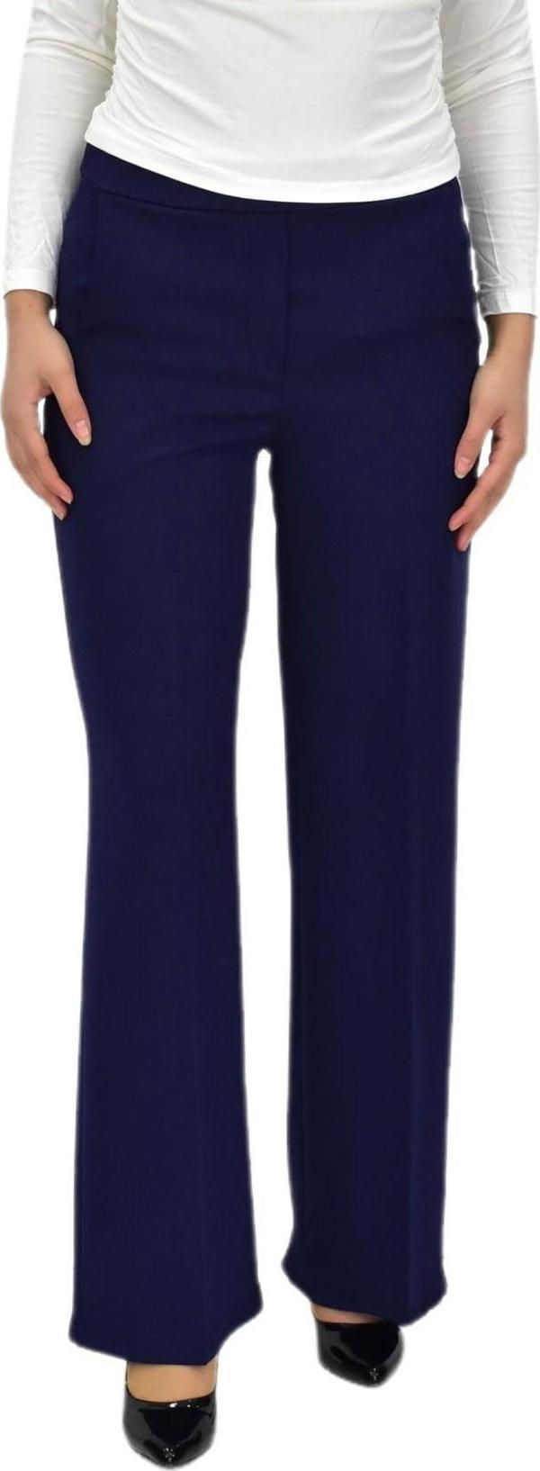 Kadın Bol Paça Beli Lastikli Kumaş Pantolon BGL-ST04322 - Image 1