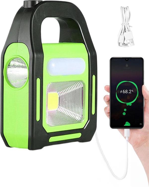 HB-9707A-1 3 Kademeli USB Çıkışlı Şarjlı Solar Lamba - Image 1