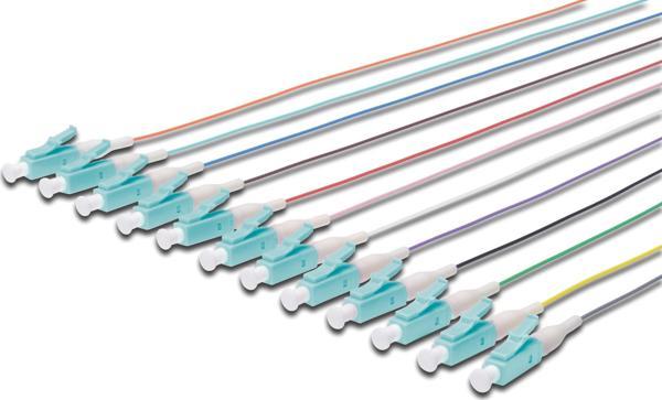 LC/UPC Fiber PigTail, 50/125 µ, multimode, 0.9mm simplex, 2 metre, Class OM3, LSZH, birim fiyatıdır - Image 1
