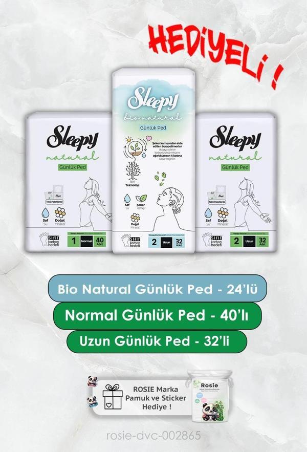 Bio Natural Günlük 32'li, Ultra Hassas Günlük 32'li Uzun ve Normal 40'lı  Rosie Hediyeli - Image 1