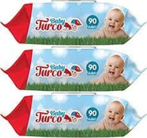 Baby Turco 3x 90lı Islak Bebek Havlusu - Image 1