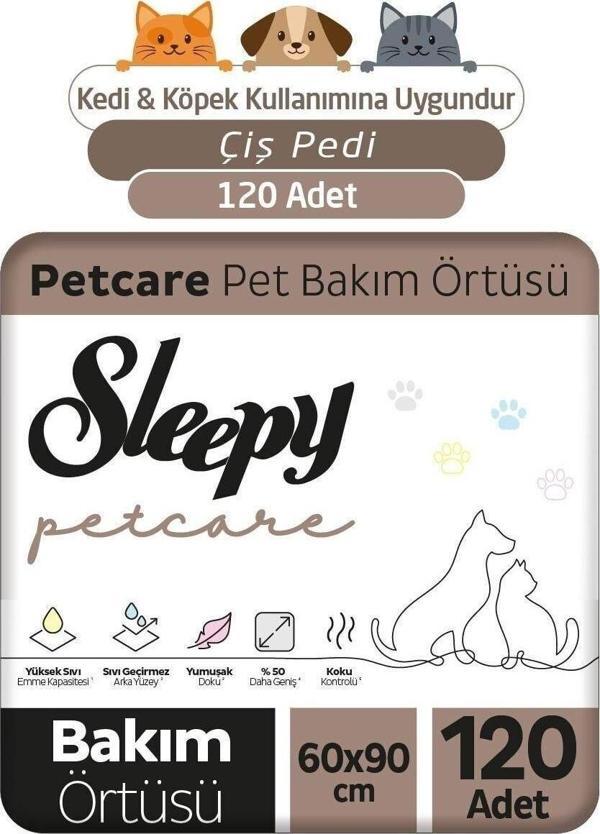 Sleepy Petcare Pet Bakım Örtüsü 30'lu X 4 Adet (120 ADET) - Image 1