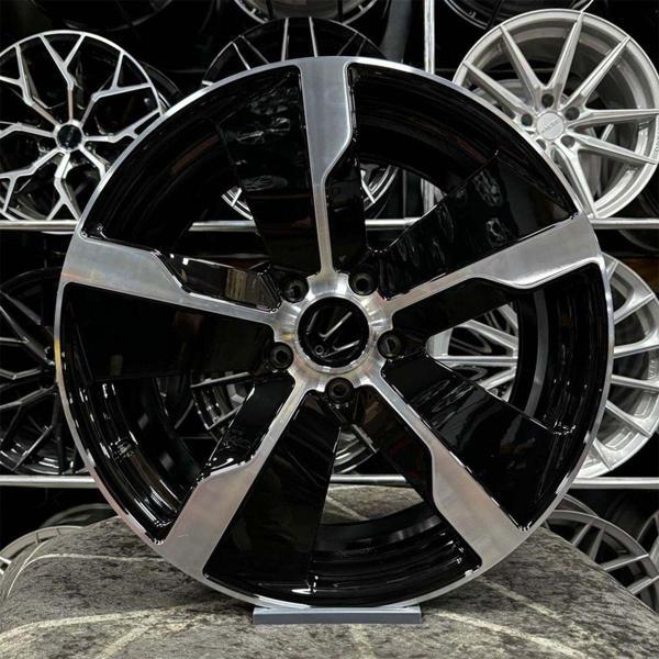 Kormetal 21 İnç 5X130 Porsche Macan Ön 9.5 Arka 11.5 Ofset Siyah Elmas Kes - Image 1