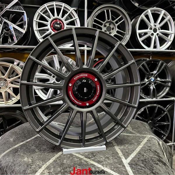 Oz Racing 18" (İnç) 5X100 Ultraleggare Gunmetal Egea Doblo Polo Uyumlu Jant Modeli 4 Adet - Image 1