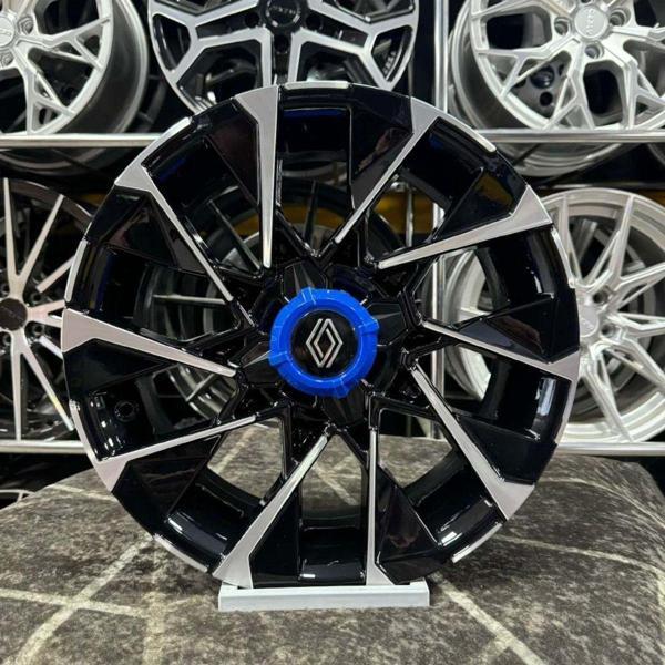 Kormetal 16" (İnç) 4X100 Clio 6 Techno Esprit Alpine Siyah Elmas Kesim Jant Modeli Renault Clio - Image 1