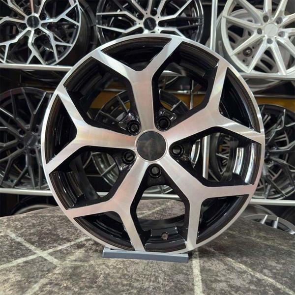 Kormetal 16" (İnç) 5X108 Ford St Focus Mondeo Uyumlu Siyah Elmas Kesim Jant (4 Adet) - Image 1