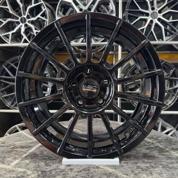 Kormetal 16" (İnç) 5X112 Wrc Golf Caddy Leon Uyumlu Siyah Jant Modeli Volkswagen Seat 4 Adet - Image 1