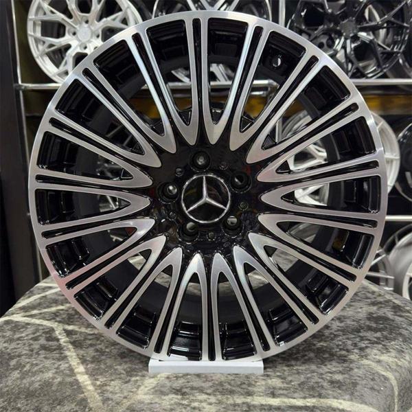 Kormetal 18" (İnç) 5X112 Vito Viano Uyumlu Siyah Elmas Kesim Jant Modeli Mercedes 4 Adet - Image 1