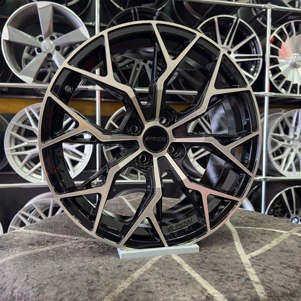 Arceo 17" (İnç) 4X108 Roma Et25 Siyah Elmas Kesim Jant Modeli Peugeot Citroen Uyumlu - Image 1