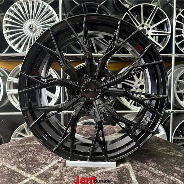 Arceo 17" (İnç) 5X100 Roma Polo Egea Doblo İbiza Uyumlu Siyah Jant Modeli Uyumlu - Image 1