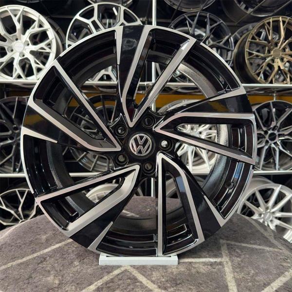 Kormetal 19 İnç 5X112 Golf R Siyah Elmas Kesim Jant Modeli Volkswagen Uyumlu - Image 1