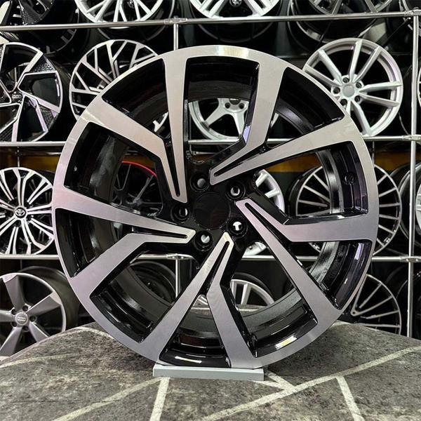 Kormetal 17 İnç 5X100 Superstar Polo İbiza Uyumlu Siyah Elmas Kesim Jant - Image 1