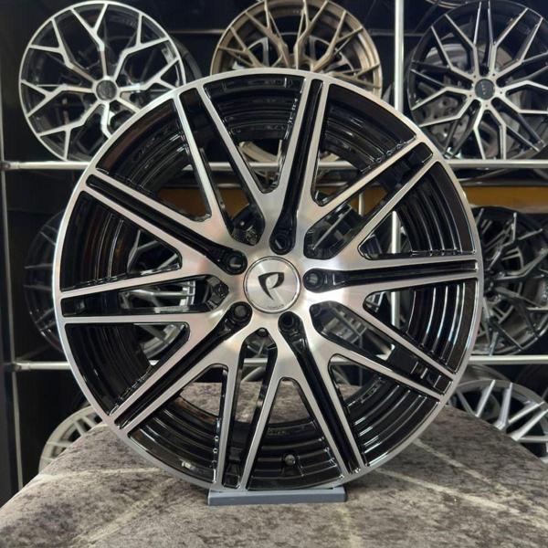 Kormetal 19" (İnç) 5X112 Vito Viano Uyumlu Siyah Elmas Kesim Jant ( (4 Adet) ) - Image 1