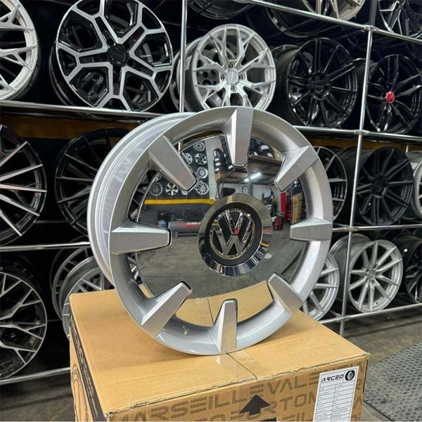 Kormetal 17 İnç 5X112 Beetle Disc Golf Jetta Uyumlu Gümüş Jant Modeli ( (4 Adet) ) - Image 1