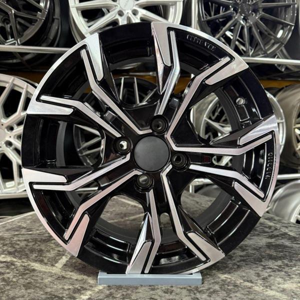 Kormetal 15" (İnç) 4X100 Clio İcon Jant Modeli Renault Black (4 Adet ) Uyumlu - Image 1