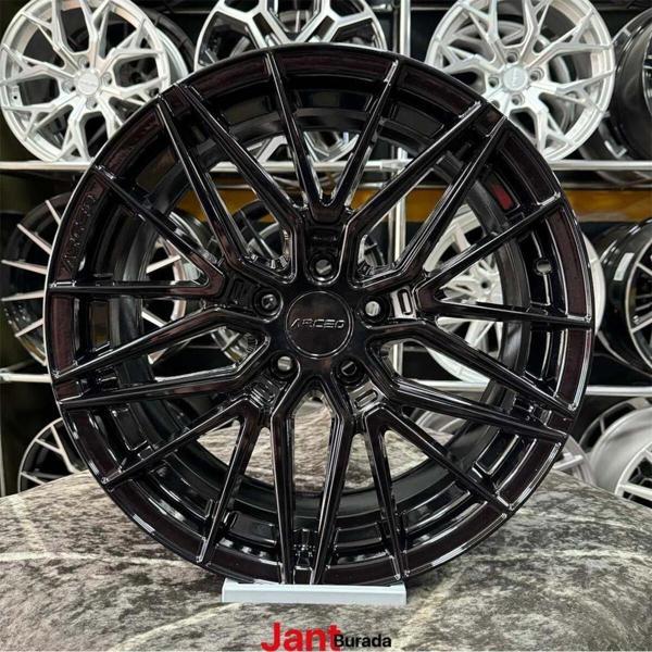 Arceo 18" (İnç) 5X112 Sevilla Black Leon Golf Jetta Octavia Uyumlu Jant Modeli Volkswagen 4 Adet - Image 1