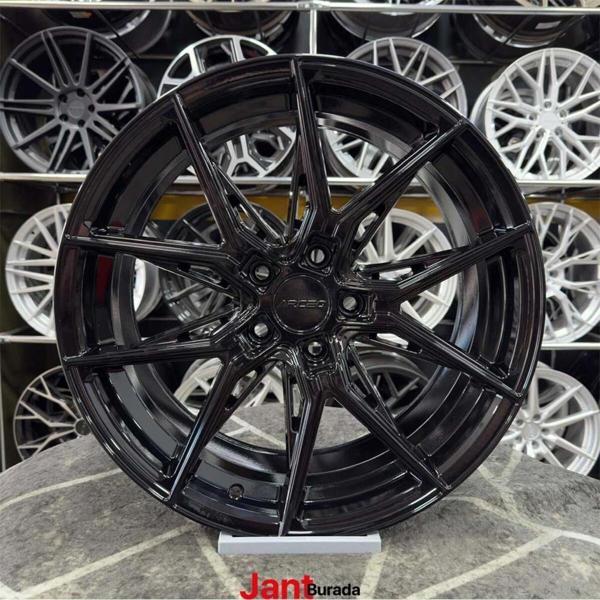 Kormetal 20" (İnç) 5X114.3 Arceo Marseille Black 9-10 Ofset Jant Modeli Honda (4 Adet) - Image 1
