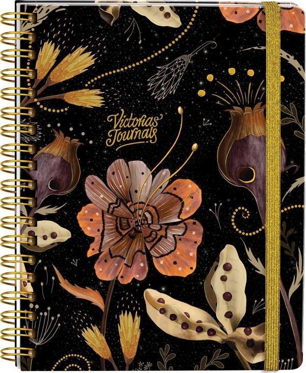 Victorias Journals Spiralli Defter Sert Kapak 192 Sayfa 96 Yaprak 17x24 cm 90gr. Kareli - Image 1