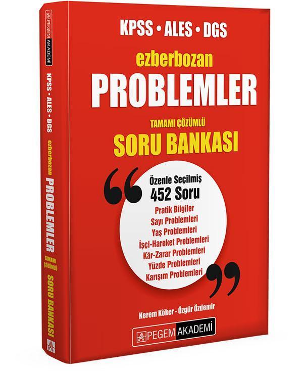 Ezberbozan KPSS ALES DGS Problemler Tamamı Çözümlü Soru Bankası - Pegem Akademi Yayıncılık - Image 1